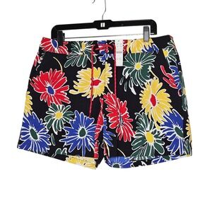 J.Crew NWT Mens 5"‎ Breaker Board Shorts In Floral Print ECONYL Nylon Size 32